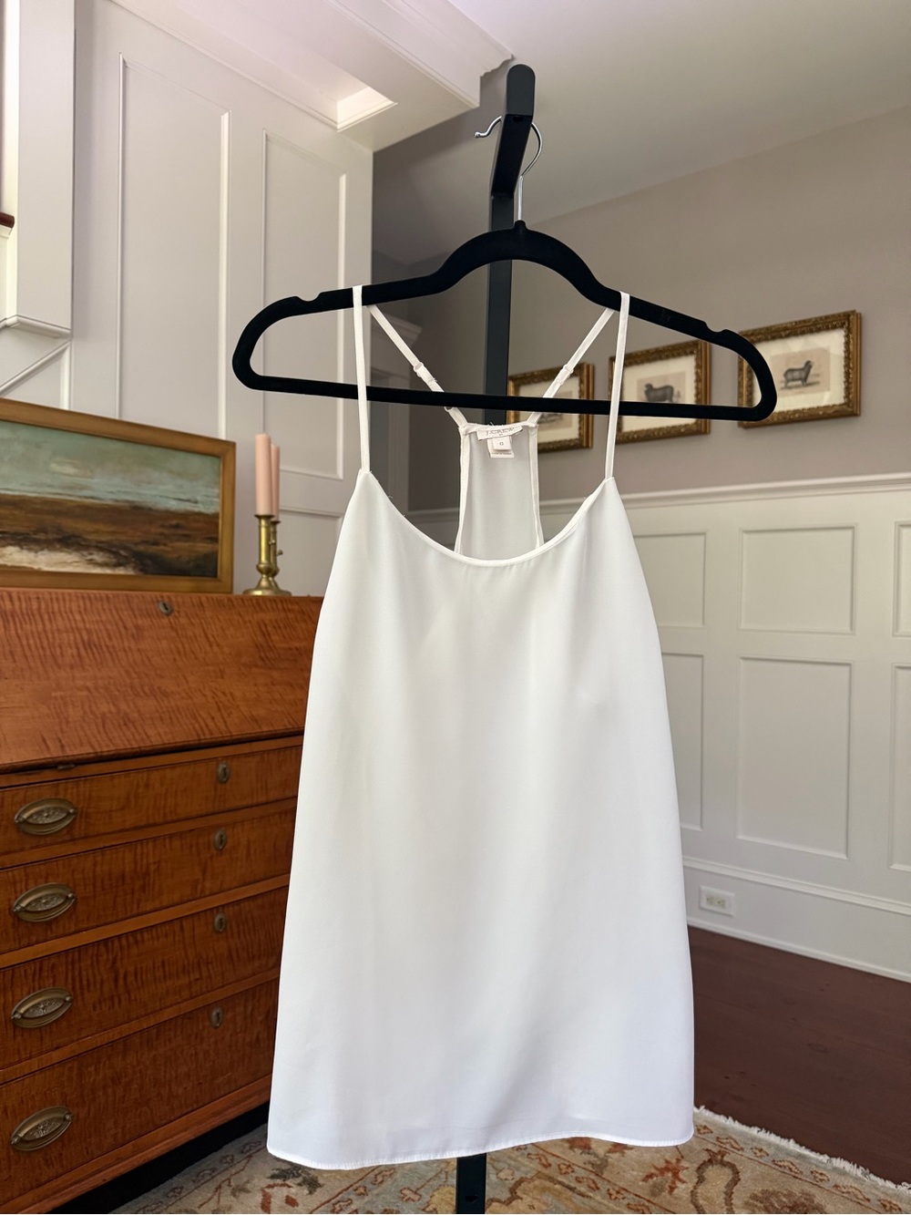 J. Crew White Satin Camisole
